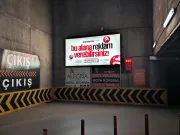 Ankara Podium AVM Otopark Giriş - Çıkış Duvar Pano