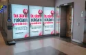 Ankara Podium AVM Zemin Kat Lavabo Giriş Duvarı Lightbox